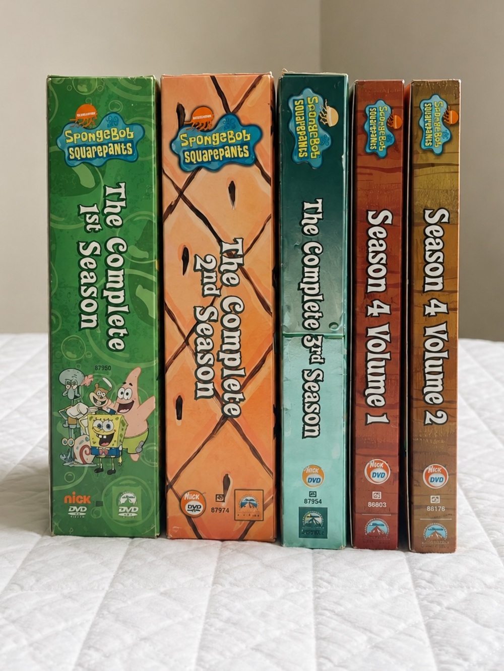 SpongeBob SquarePants DVD Box Set Lot | Complete Seasons 1, 2, 3 & 4